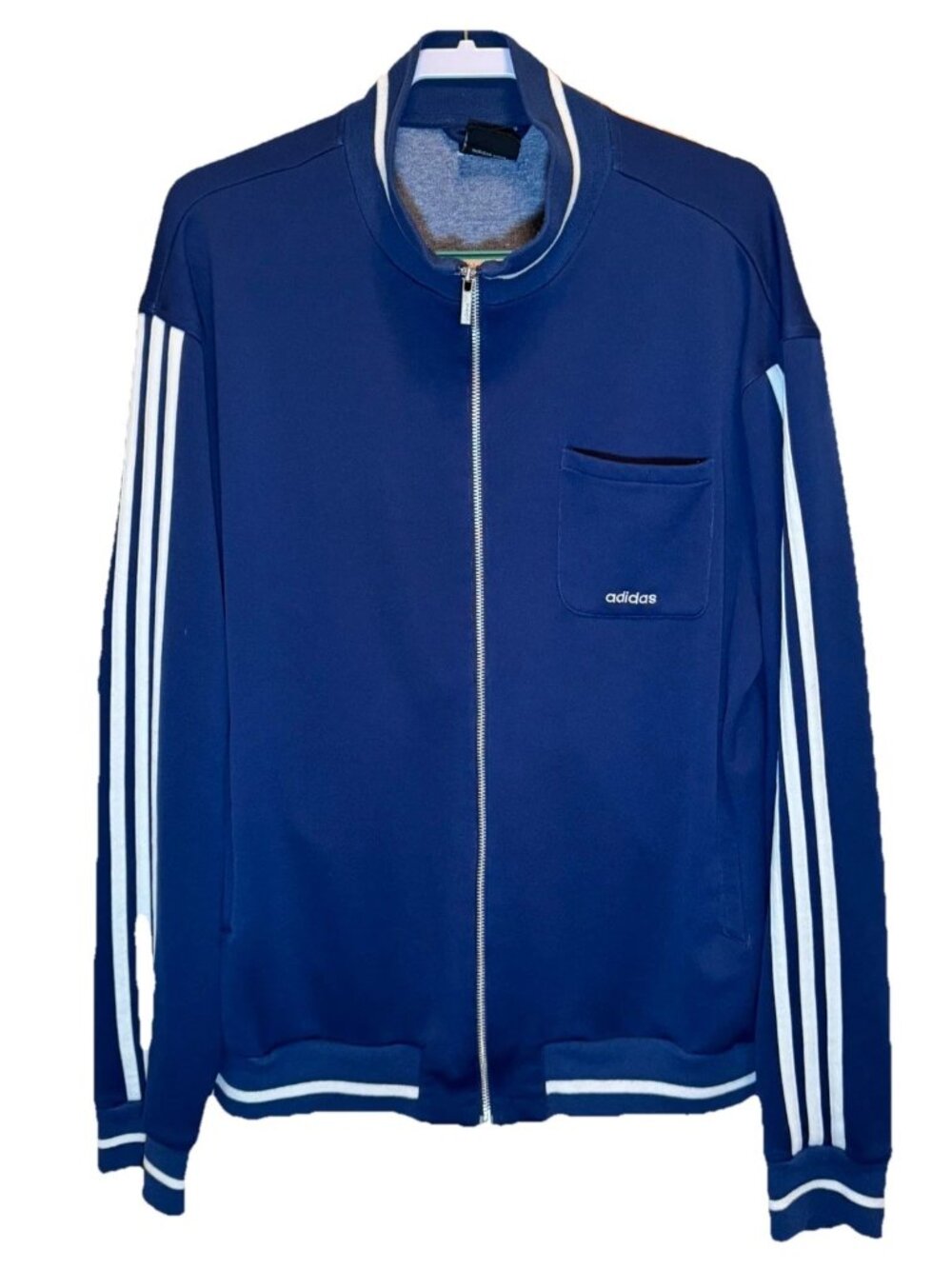 RARE 2004 Vintage ADIDAS Adi Dassler Signature 1970s Style Tracksuit Jacket 2XL